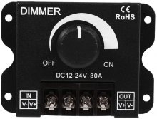 ِLED Light Strip Dimmer DC12V-24V 30A PWM Dimming Controller